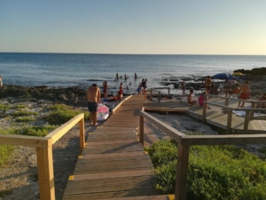 accesso al mare corrispondente ai villini